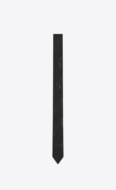 Narrow tie with micro spangles